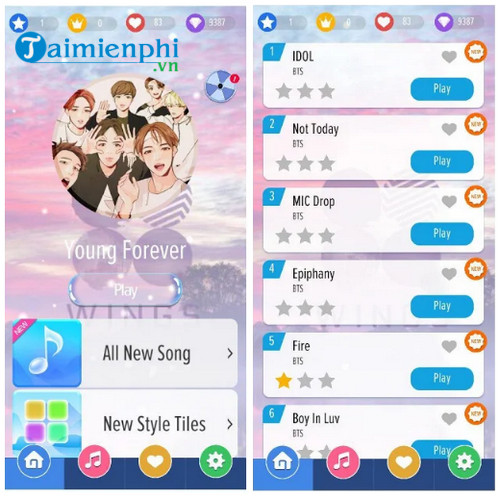 magic piano tiles bts