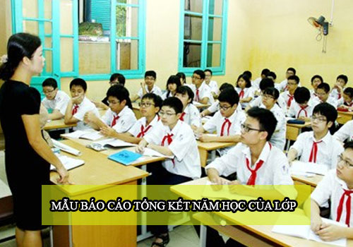 mau bao cao tong ket nam hoc cua lop