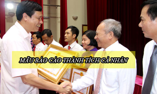 mau bao cao thanh tich ca nhan