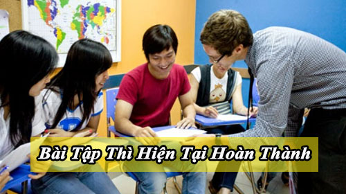 bai tap thi hien tai hoan thanh