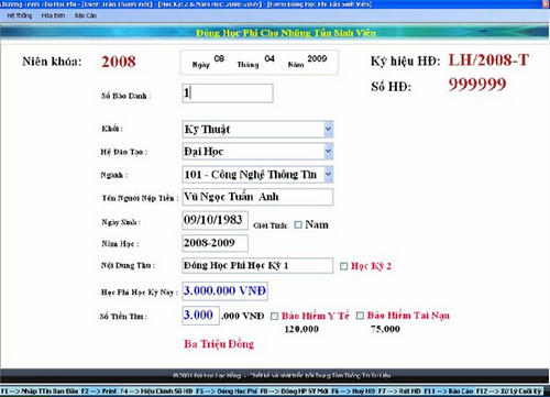 phan mem quan ly hoc phi lhu