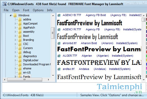 FastFontPreview