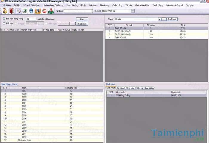 Phần mềm quản lý nhân sự HR Manager