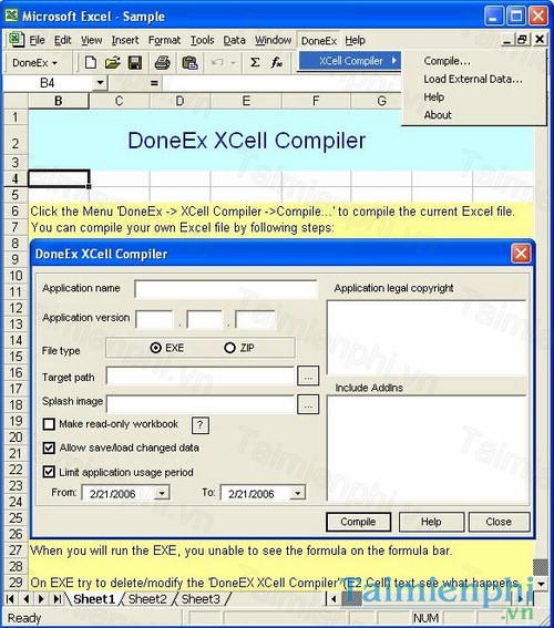 DoneEx XCell Compiler