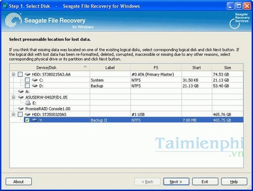 Seagate File Recovery