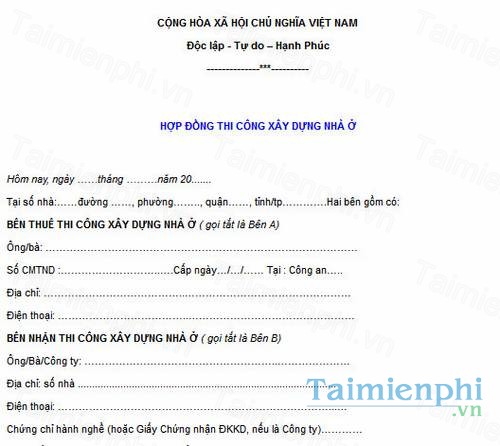 download hop dong xay dung nha o