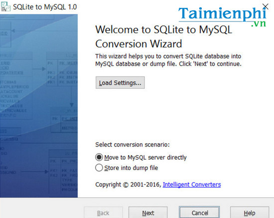 download sqlite to mysql