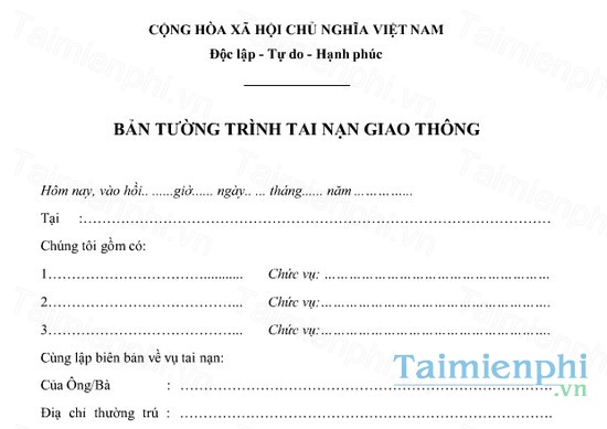 download ban tuong trinh tai nan giao thong