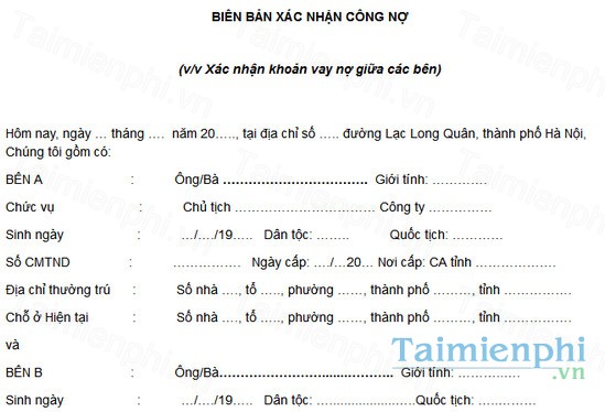 download mau bien ban xac nhan cong no