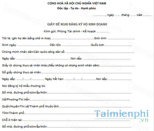 download mau giay de nghi dang ky ho kinh doanh