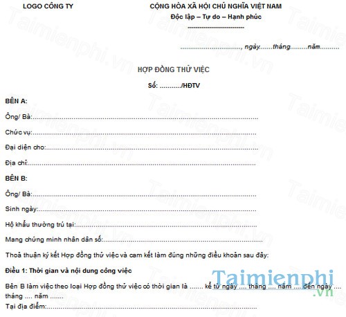 download mau hop dong thu viec