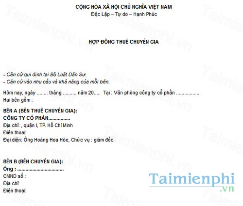 download mau hop dong thue chuyen gia