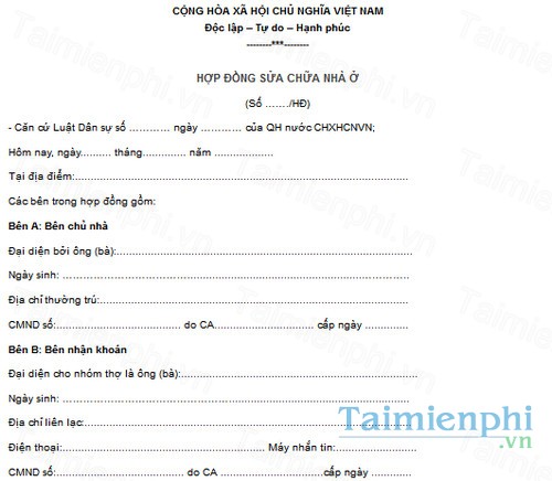 download hop dong sua chua nha o