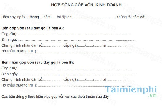 download mau hop dong gop von