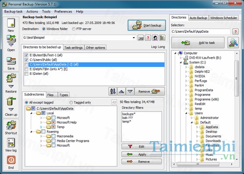 download personal backup