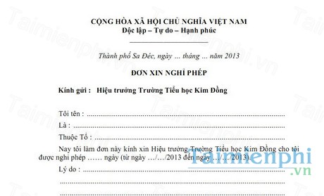 download don xin nghi phep cua giao vien