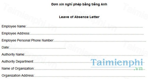 download don xin nghi phep tieng anh