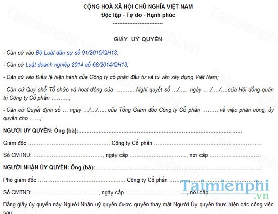 download giay uy quyen ky giay to