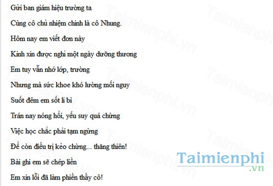 download don xin nghi hoc bang tho