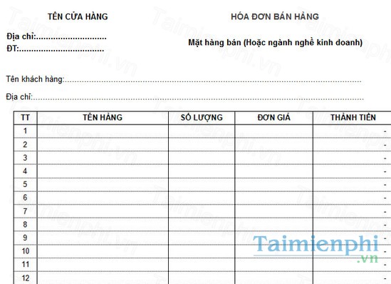 download hoa don ban hang tap hoa