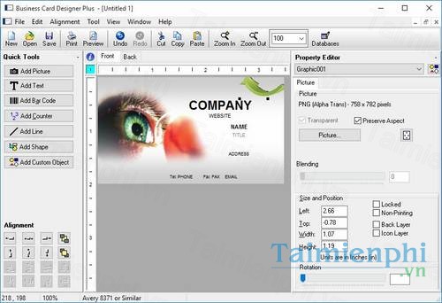 download business card designer plus