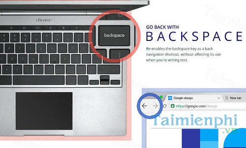 download go back with backspace