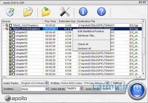 download apollo dvd to 3gp