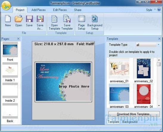 download greeting card builder