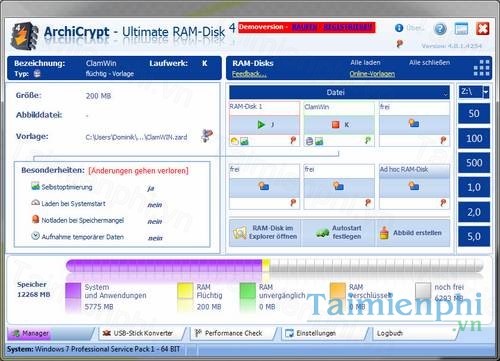 ArchiCrypt Ultimate RAM Disk