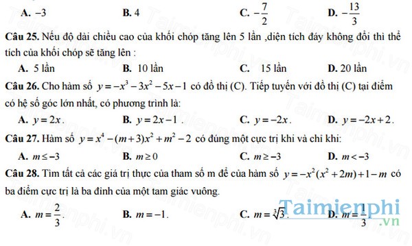 download de thi thu thpt 2017 mon toan