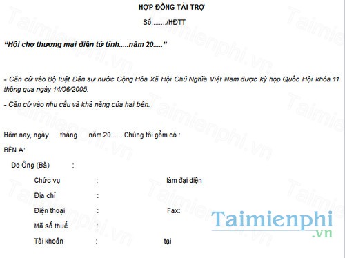 download mau hop dong tai tro