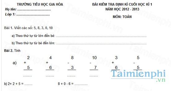 download de kiem tra hoc ky i lop 1