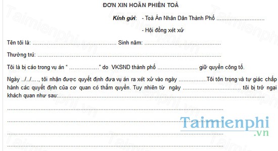 download don xin hoan phien toa