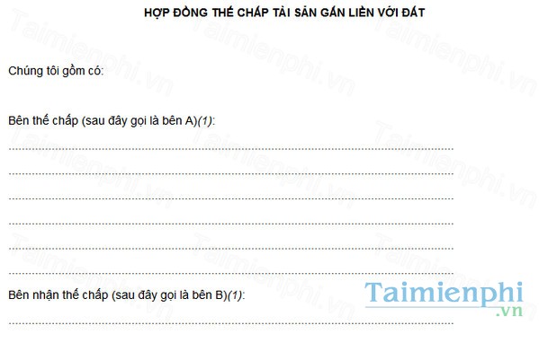 download mau hop dong the chap