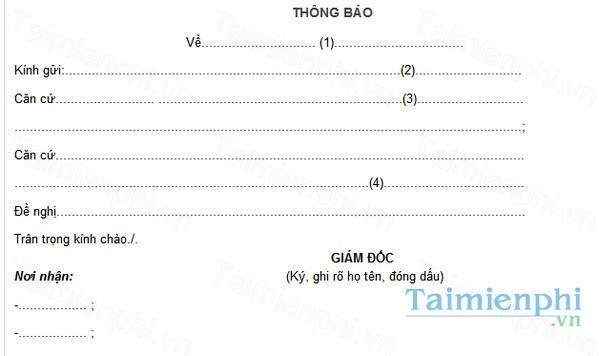 download mau thong bao