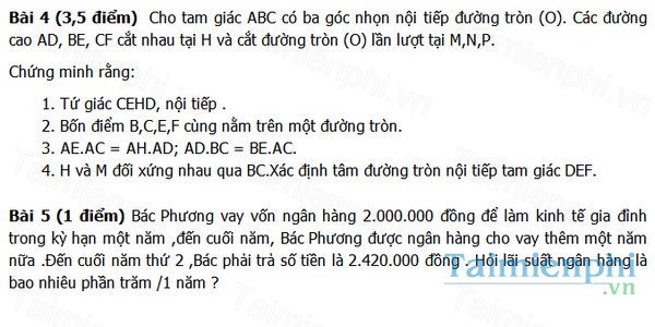 download de thi mon toan lop 9