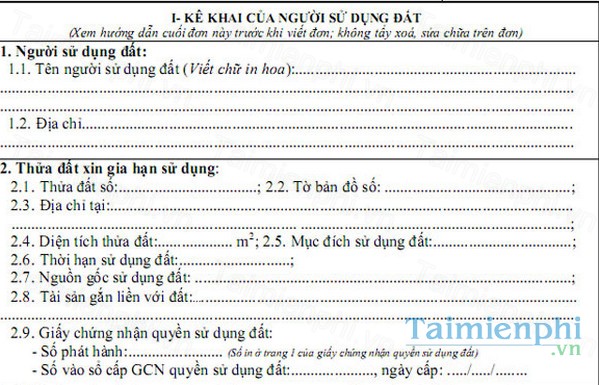 download mau don xin gia han su dung dat