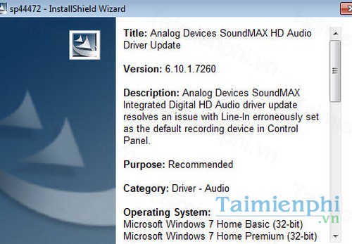 download compaq adi soundmax integrated digital audio