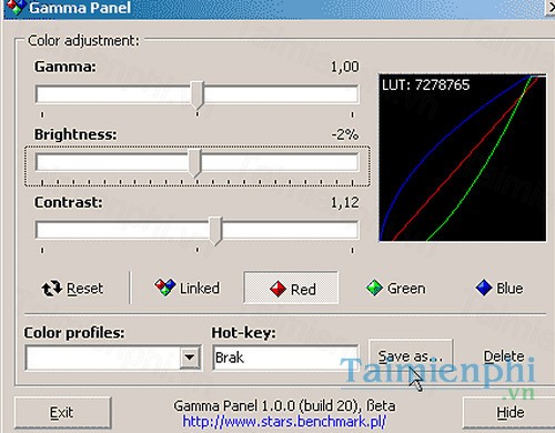 download gamma panel