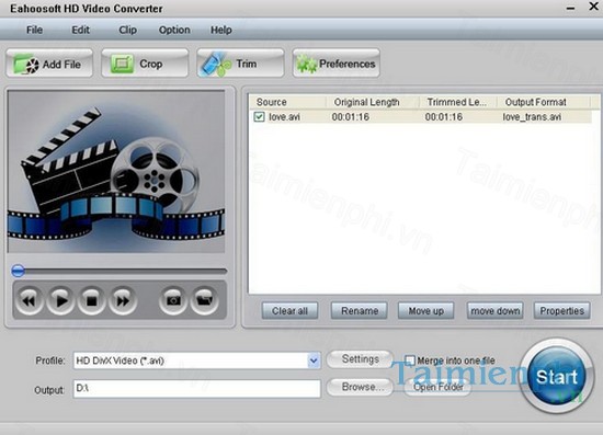 download eahoosoft hd video converter