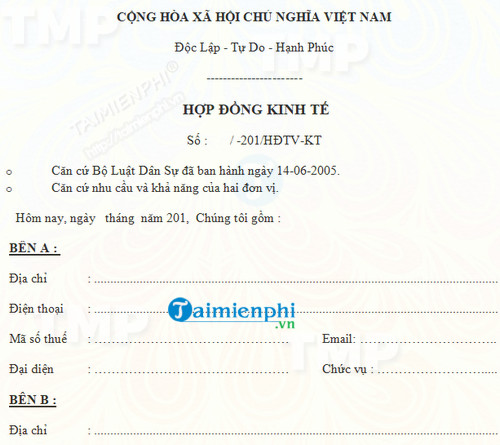 Hợp đồng kế toán thuế