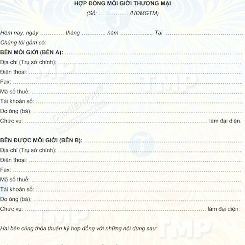 Hợp đồng môi giới thương mại