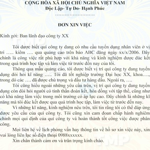 CV xin việc ngành điện tử viễn thông