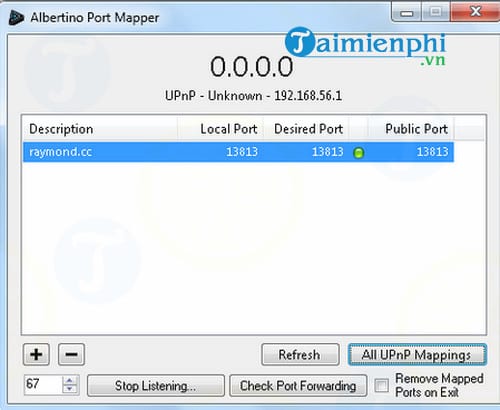 Albertino Port Mapper