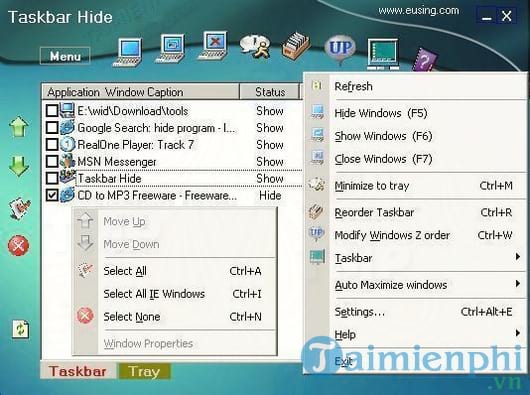 Taskbar Hide