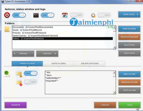 Cyber-D's Autodelete