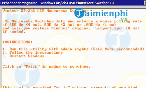 USB Mouserate Switcher