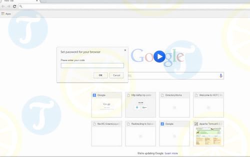 Set password for your browser