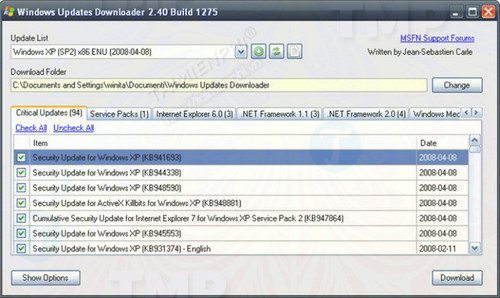 Windows Updates Downloader