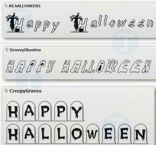 Fonts Halloween